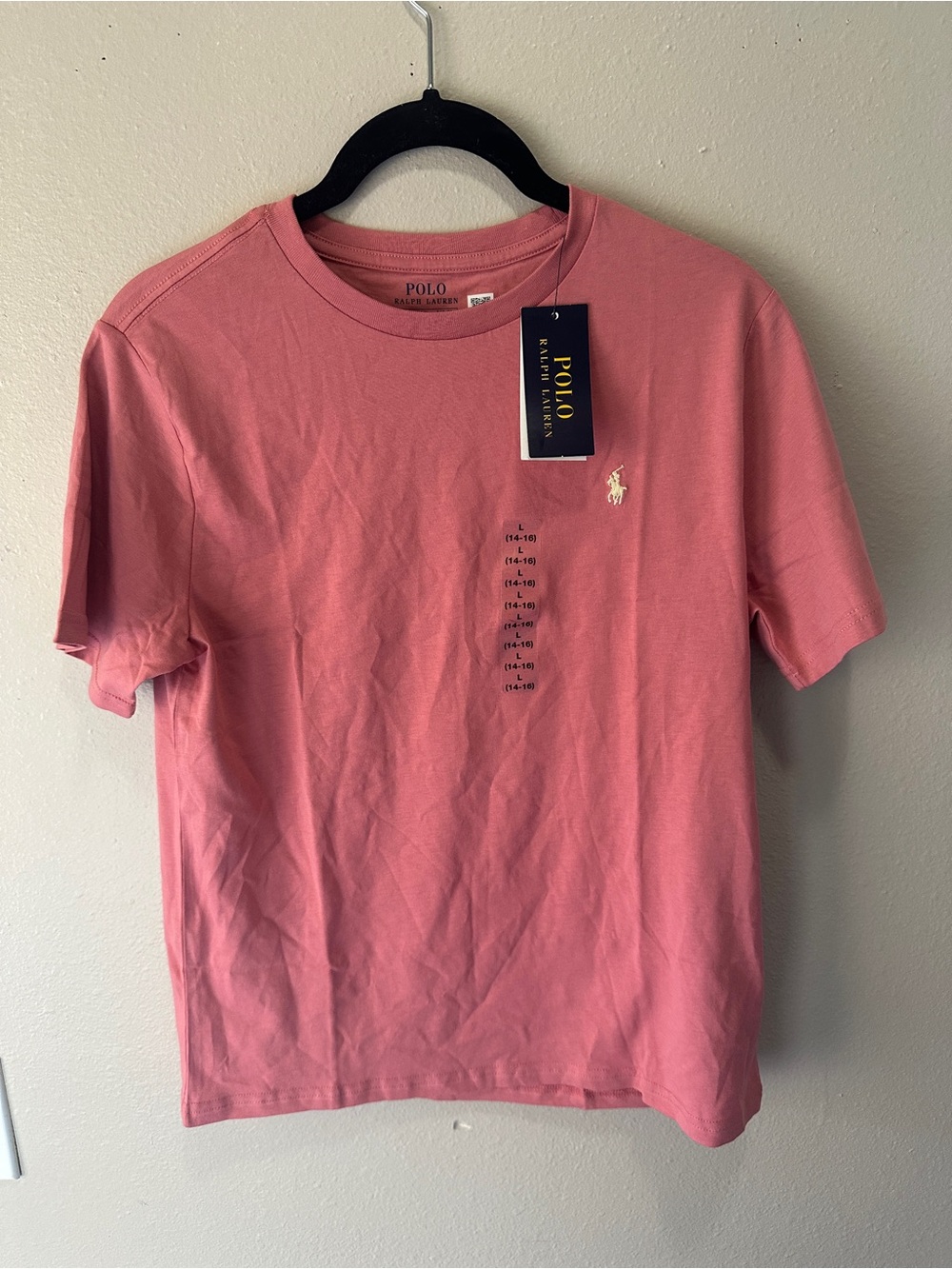 Polo by Ralph Lauren Coral Pink Crew Neck Tee
